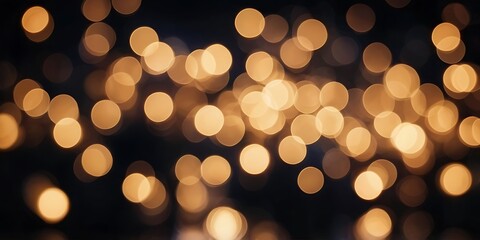 Fototapeta premium Abstract illustration bokeh lights in night background suitable for celebration, festivals and anniversaries banners