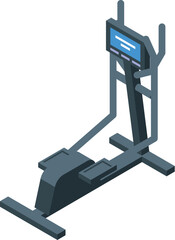 Elliptical trainer with monitor for tracking workout progress and staying in shape