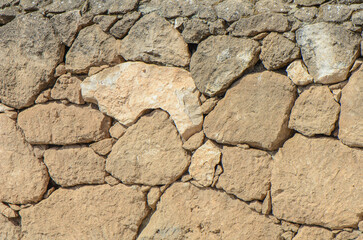 Close-up of round and oval shaped natural paving stones