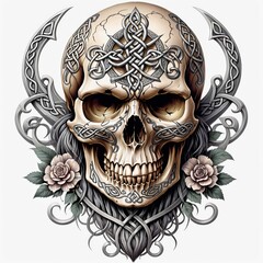 Celtic Skull Ornament