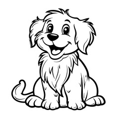 Fototapeta premium Coloring page for kids Dog