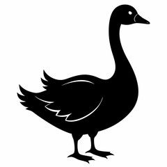 Goose black silhouette