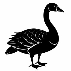 Goose black silhouette