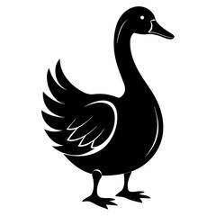 Goose black silhouette