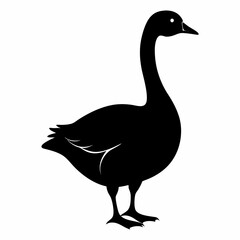 Goose black silhouette