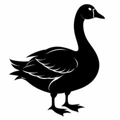 Goose black silhouette