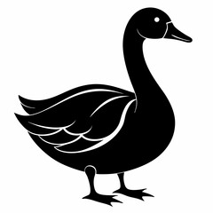 Goose black silhouette