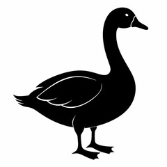 Goose black silhouette