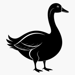 Goose black silhouette