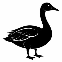 Goose black silhouette