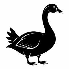 Goose black silhouette