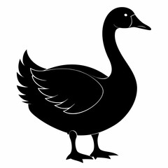 Goose black silhouette