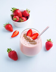 yogurt with strawberries