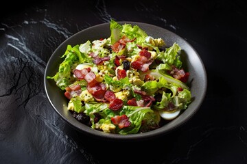 Delightful Bacon and Egg Salad on Flaky Croissants with Creamy Dressing