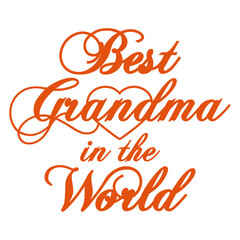 Best Grandma In The World I Love Heart First Time Granny Number One