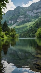 lake in the mountains