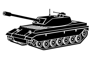 Tank war, Tank war army silhouette vector, Military tank Vector, icons, illustration, design.
