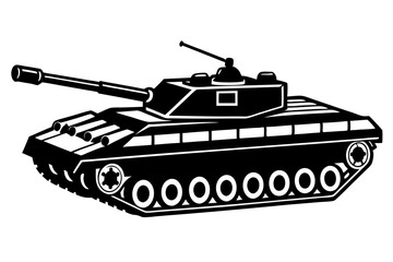 Tank war, Tank war army silhouette vector, Military tank Vector, icons, illustration, design.
