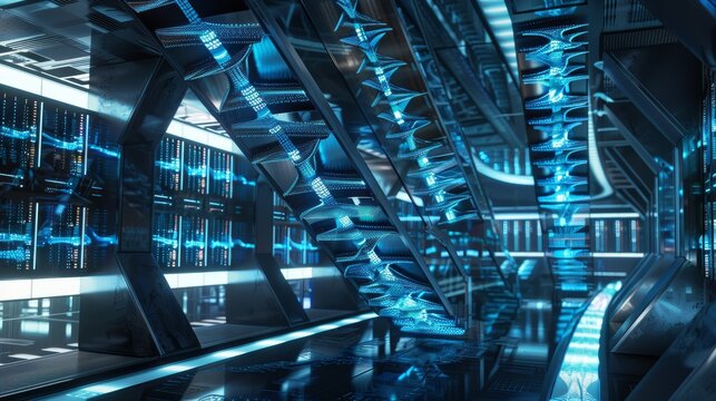 Innovative DNA Data Storage in a Futuristic High-Tech Data Center Environment