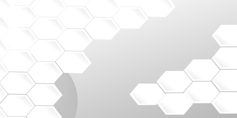 Abstract background hexagons Vector banner design. Hexagonal abstract background. hexagon concept design abstract technology background.