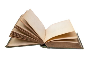 Vintage book isolated on white