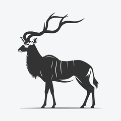 Majestic Antelope Silhouette, The Art of Nature's Elegance