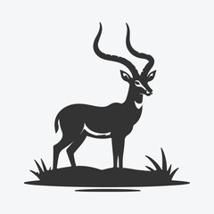 Majestic Antelope Silhouette, The Art of Nature's Elegance