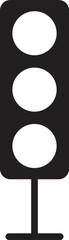 Traffic light icon . Design template vector