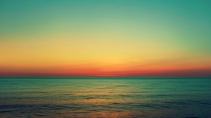 Fototapeta premium Pink Sunset over the Ocean Horizon