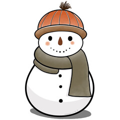 snowman with hat