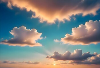 Fototapeta premium sunset in the sky