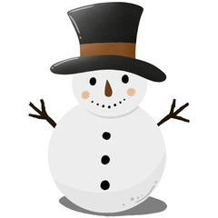 snowman with hat