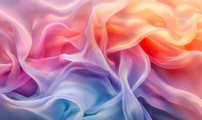 Obraz premium Gradient flowing ribbons background