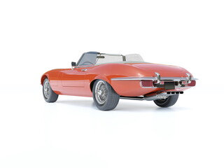 Old School Vintage&nbsp;Classic Racing Coupe&nbsp;Cabriolet Car&nbsp;Isolated