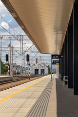July 4, 2024 Lublin Poland. Railway station on a sunny summer day. © Wioletta