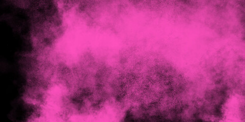 Berry Fog or smoke color isolated background for effect, text or copy space. Pink powder explosion on black background. Royalty high-quality free stock of Vibrant colors spectrum.