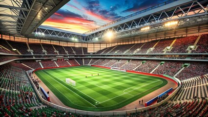 Portugal vs Slowenien, Fußball Stadion 