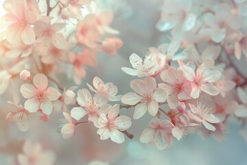 Blossoming Cherry Blossoms in Spring