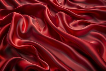 Obraz premium Luxurious Red Silk Fabric