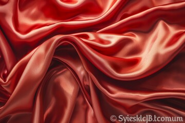 Obraz premium Red Satin Fabric Texture