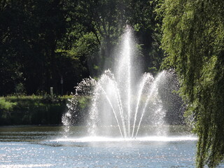 fountains in the park