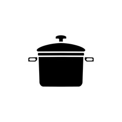 pot icon, vector concept illustration for design.