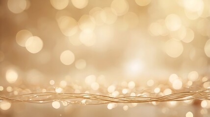 Abstract illustration cream bokeh lights background suitable for celebration, festivals and anniversaries banners