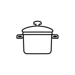 pot icon, vector concept illustration for design.