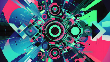 Obraz premium abstract background with circles