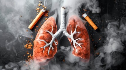 The harmful effects of smoking on lungs and the global anti tobacco day