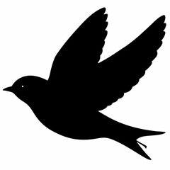 Warbler vector illustration, bird  isolated on white, Warbler silhouette, Warbler vector art