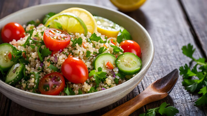 Healthy Quinoa Salad with Fresh Vegetables