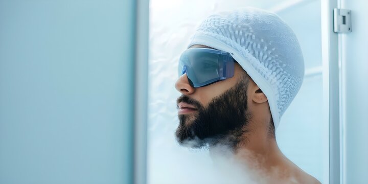 Exploring the Performance Optimization Benefits of Cryotherapy for Elite Athletes and Biohackers. Concept Cryotherapy Benefits, Performance Optimization, Elite Athletes, Biohacking