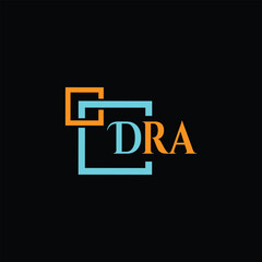 DRA Letter Initial Logo Design Template Vector Illustration